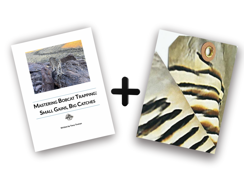 Mastering Bobcat Trapping Book & Enticer Chukar Feather Bundle