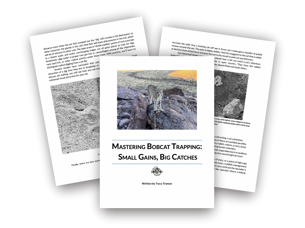 Mastering Bobcat Trapping Book & Enticer Chukar Feather Bundle